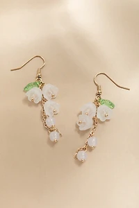 Melinda Shaky Flower Petal Drop Earrings