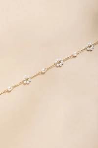 Julie Pearl Daisy Station Anklet