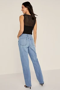 Hanna Destructed Mom Jeans