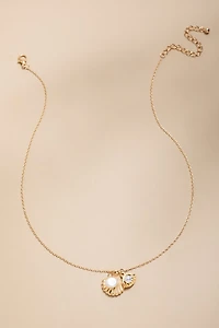 Layla Pearl Seashell Pendant Necklace