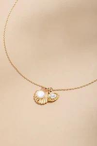 Layla Pearl Seashell Pendant Necklace