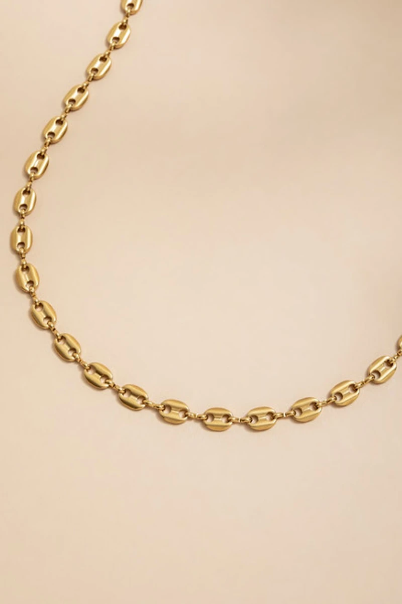 Annie Stainless Steel Pop Tab Chain Necklace