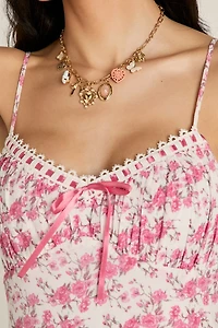 Debra Floral Tiered Romper