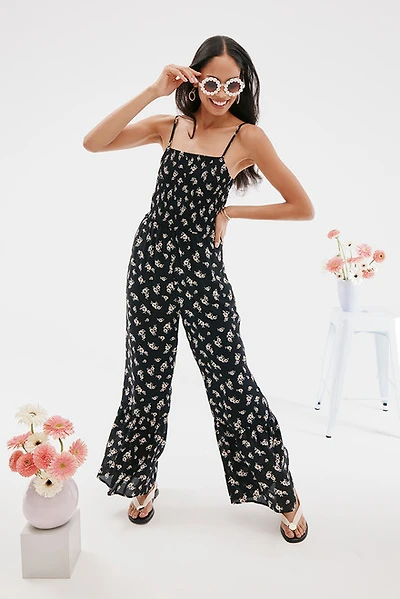 Clare Daisy Print Jumpsuit