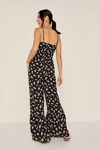 Clare Daisy Print Jumpsuit