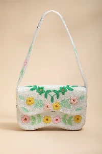 Annie Floral Beaded Shoulder Bag