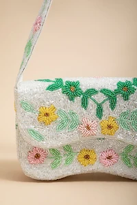 Annie Floral Beaded Shoulder Bag