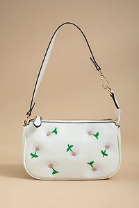 Kelsey Embroidered Daisy Shoulder Bag