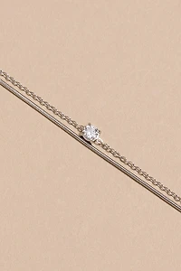 Ella Stainless Steel Crystal Bracelet