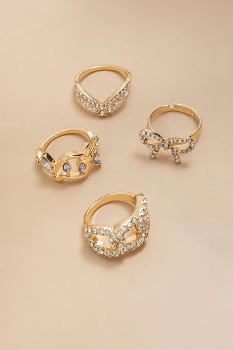 Bridget Pave Ring Set