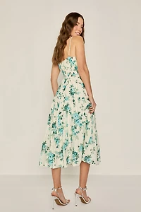 Hope Tiered Floral Midi Dress