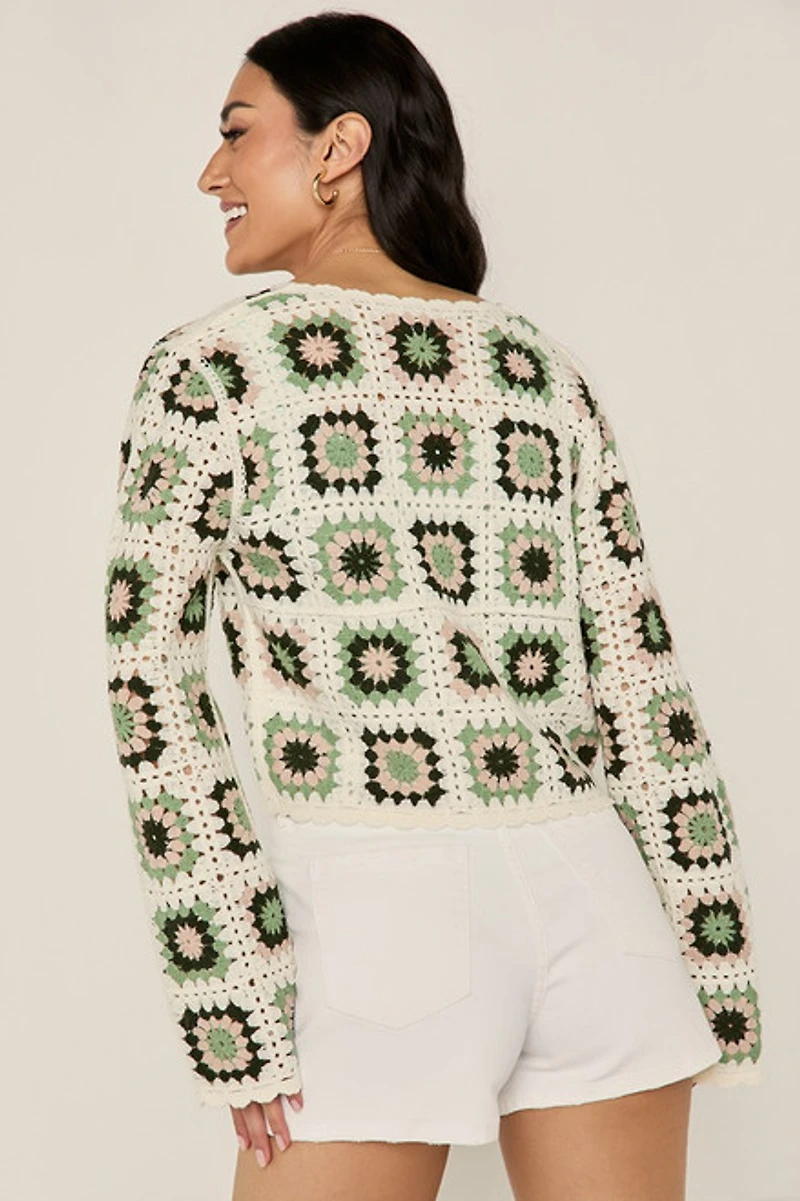 Lisa Crochet Cardigan