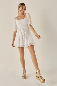 Aisha Floral Ruffle Mini Dress