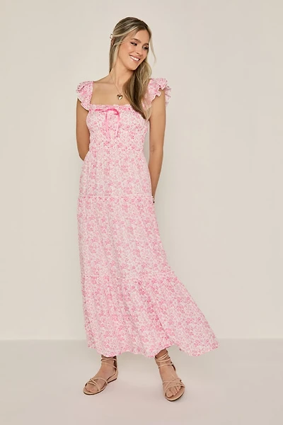 Karen Tiered Floral Maxi Dress