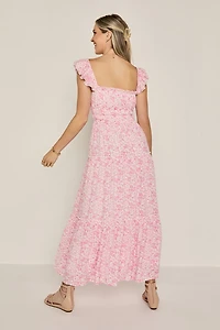 Karen Tiered Floral Maxi Dress