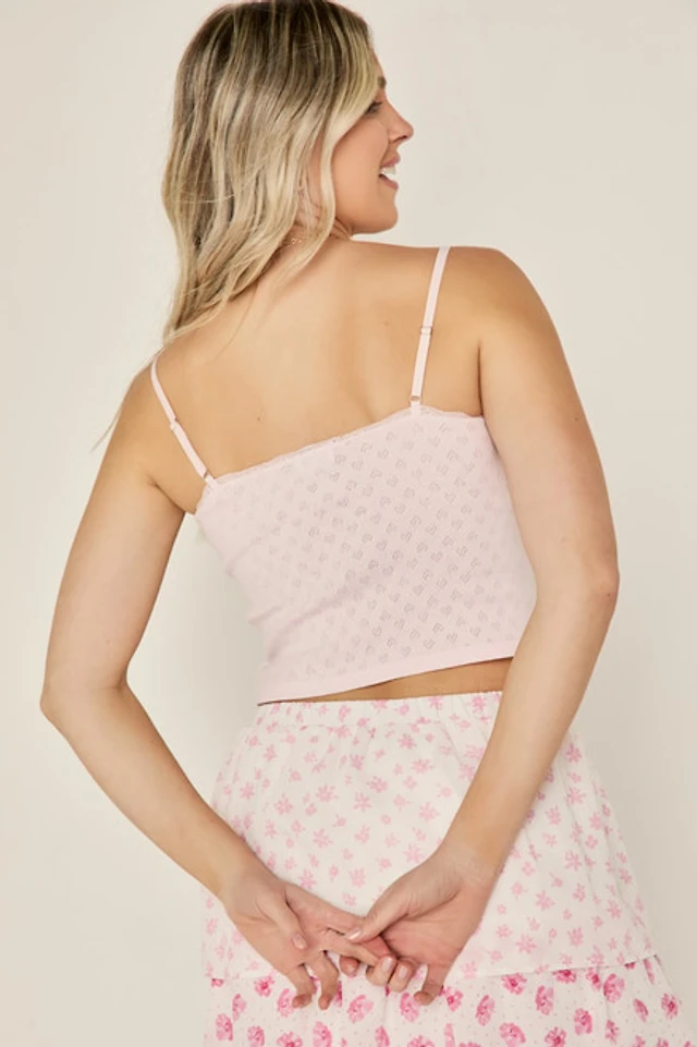 Rachael Pointelle Heart Cami