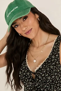 Go Ask Your Dad Green Baseball Hat