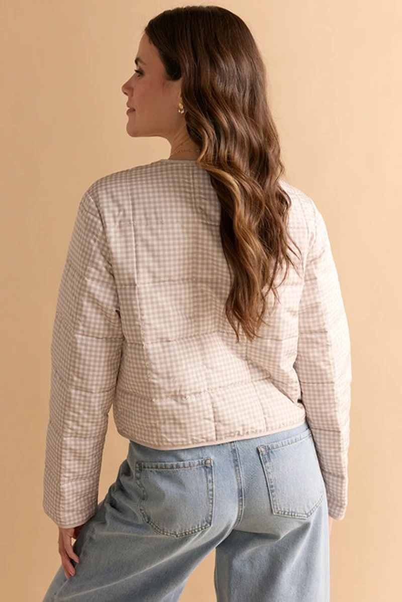 Deirdre Gingham Front Tie Jacket