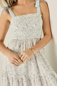 Anne Smocked Floral Maxi Dress