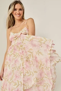 Charlie Floral Pleated Midi Dress
