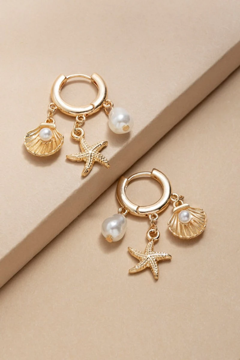 Clara Sea Life Charm Earrings