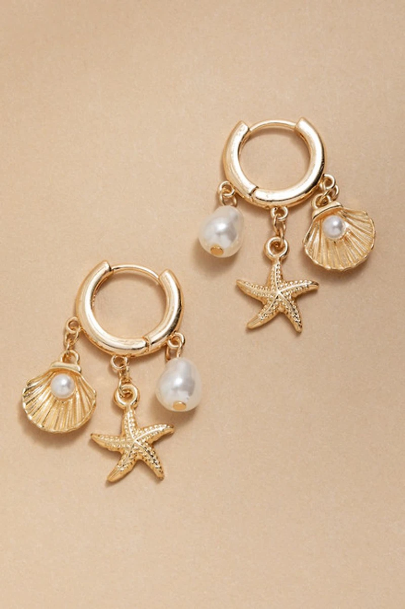 Clara Sea Life Charm Earrings