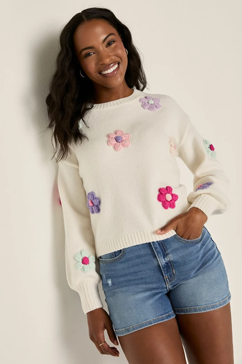 Valerie Daisy Pullover Sweater