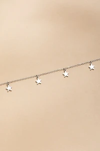 Julia Stainless Steel Star Charm Anklet