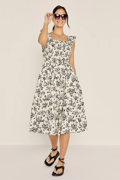Sheryl Floral Midi Dress