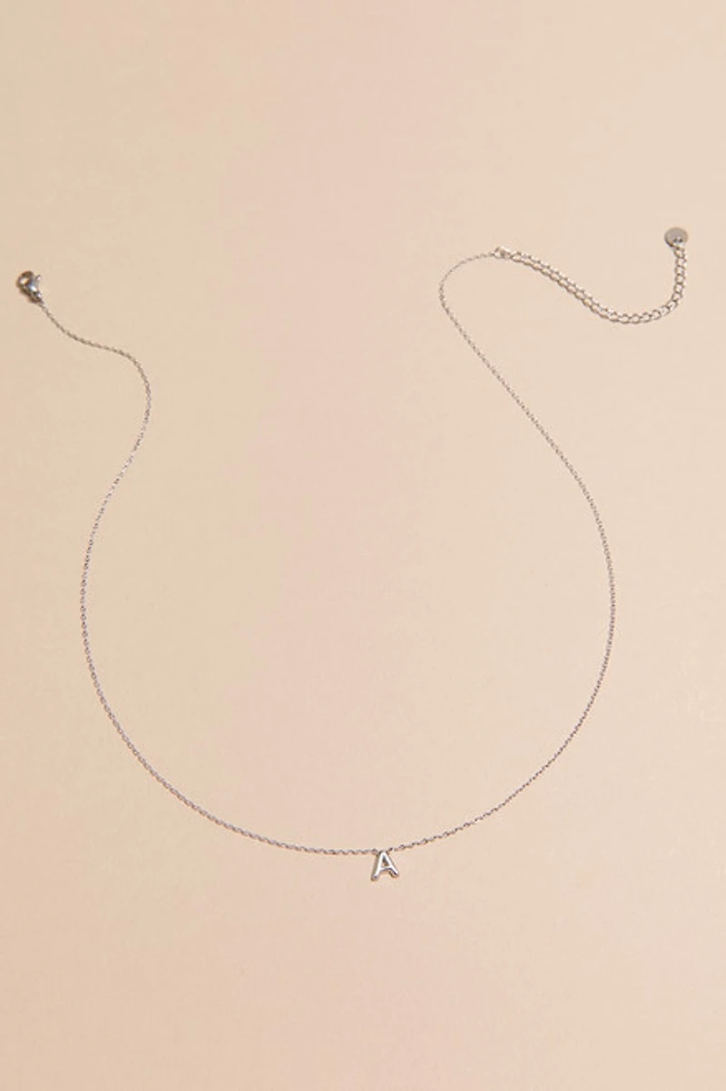 A Stainless Steel Mini Initial Necklace