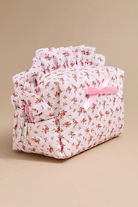 Floral Frill Top Cosmetic Bag