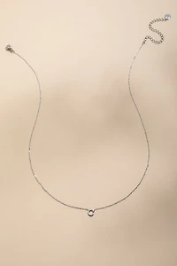 C Stainless Steel Initial Pendant Necklace