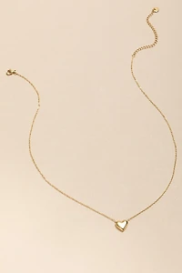 April Golden Heart Pendant Necklace