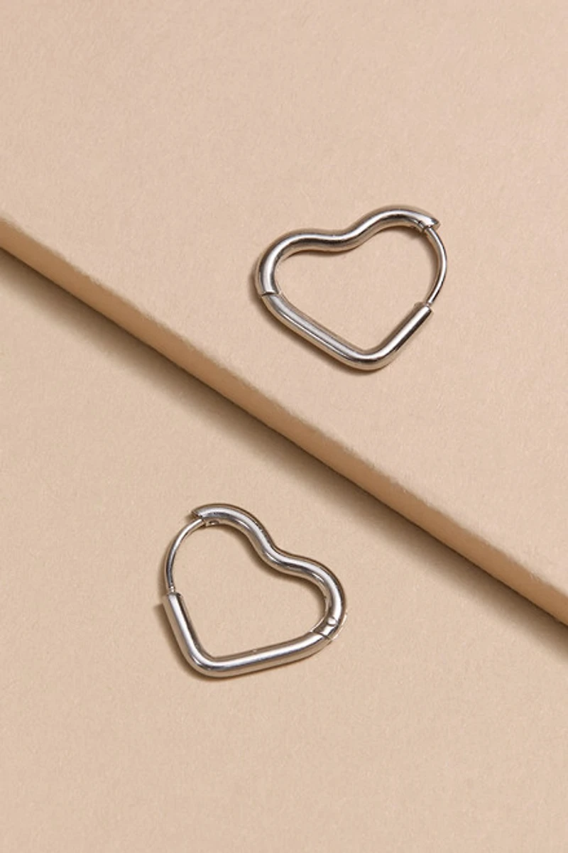 Carmela Stainless Steel Hoop Earrings