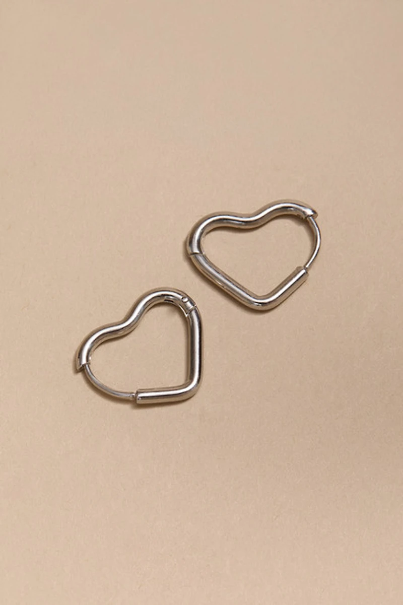 Carmela Stainless Steel Hoop Earrings