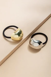 Regina Metal Dome Hair Tie Set