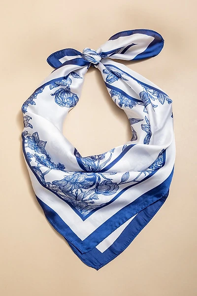 Amelia Floral Satin Scarf