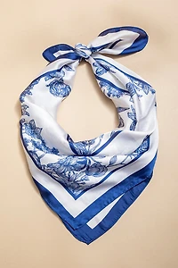 Amelia Floral Satin Scarf