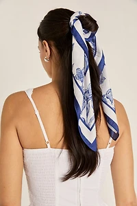 Amelia Floral Satin Scarf