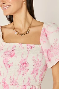 Mae Smocked Floral Midi Dress