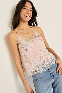 Tammy Lace Floral Tank Top