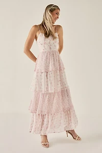 Betty Floral Tiered Maxi Dress