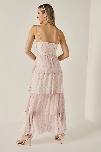 Betty Floral Tiered Maxi Dress