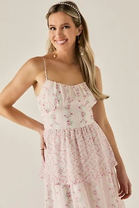 Betty Floral Tiered Maxi Dress