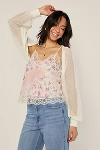 Julie Open Gauge Shrug Cardigan
