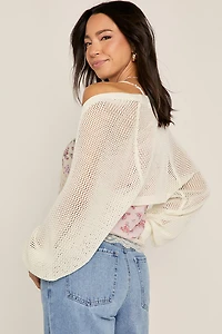 Julie Open Gauge Shrug Cardigan