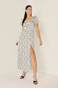 Nina Floral Slit Maxi Dress