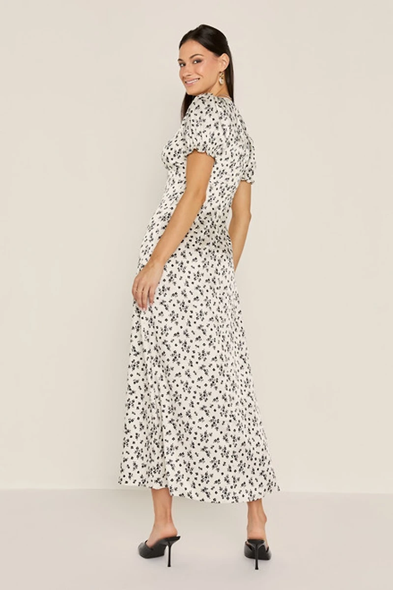 Nina Floral Slit Maxi Dress