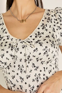 Nina Floral Slit Maxi Dress