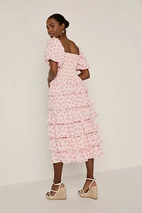 Suzi Tiered Floral Midi Dress